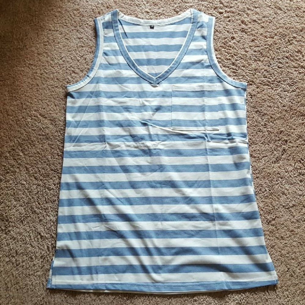 New womens stripe tank top M